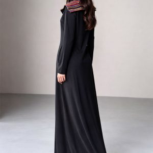 שמלת בית צווארון מלח פסים