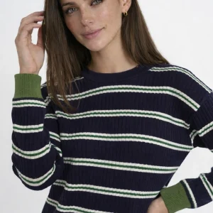 חולצת ריב פסים ומנג'ט