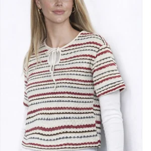 וסט קרושה פסים בורדו